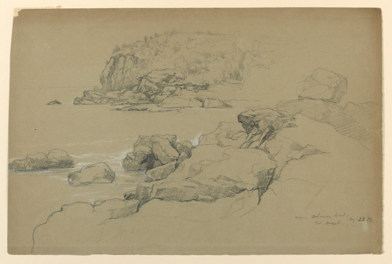 Mount Desert, nær Schooner Head av Daniel Huntington