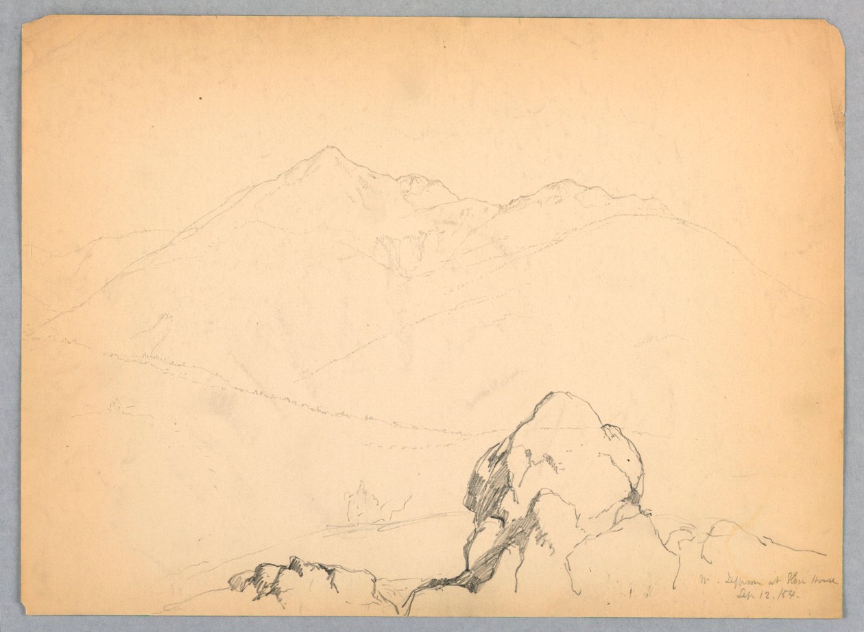 Mt. Jefferson ved Glen House, New Hampshire av Daniel Huntington
