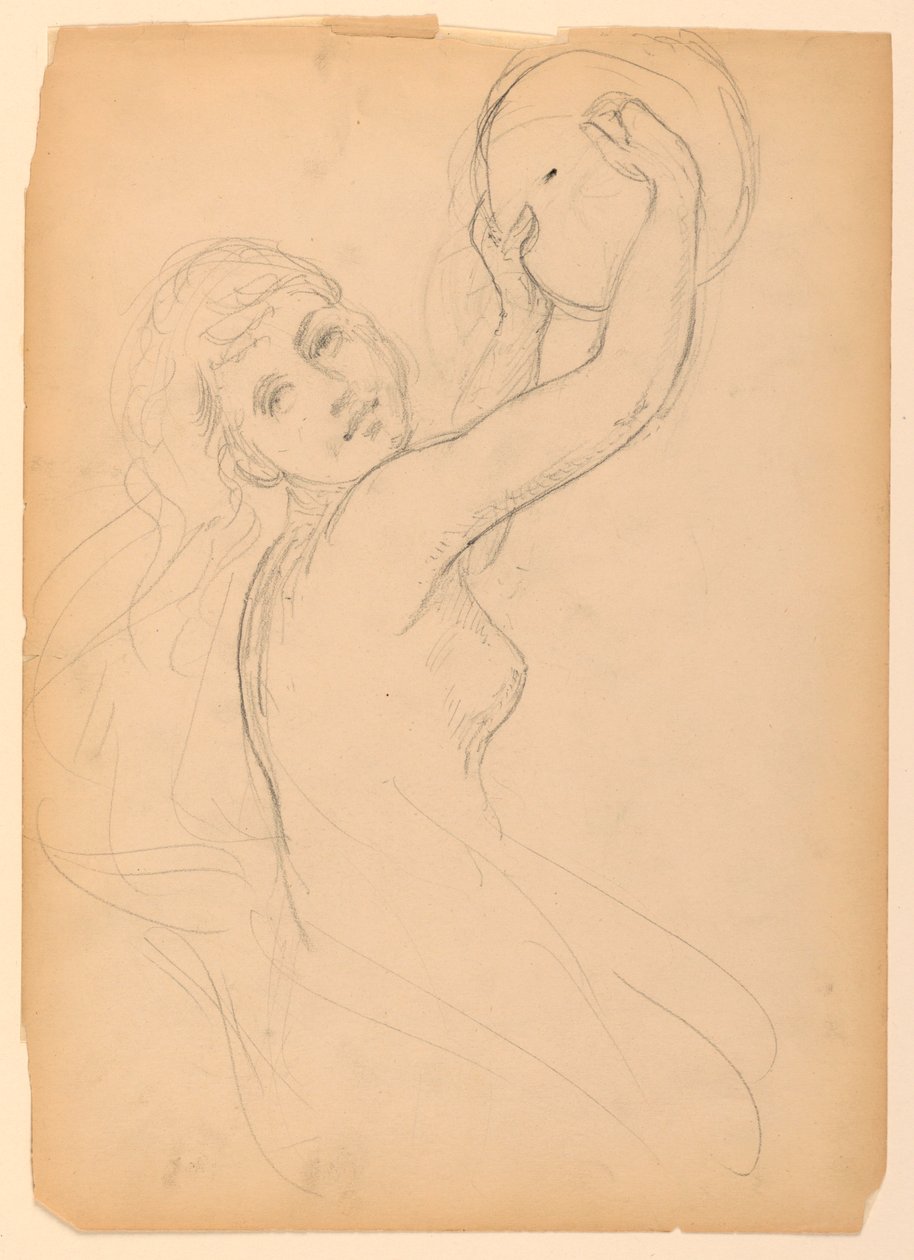 Skisse for en Bacchante av Daniel Huntington