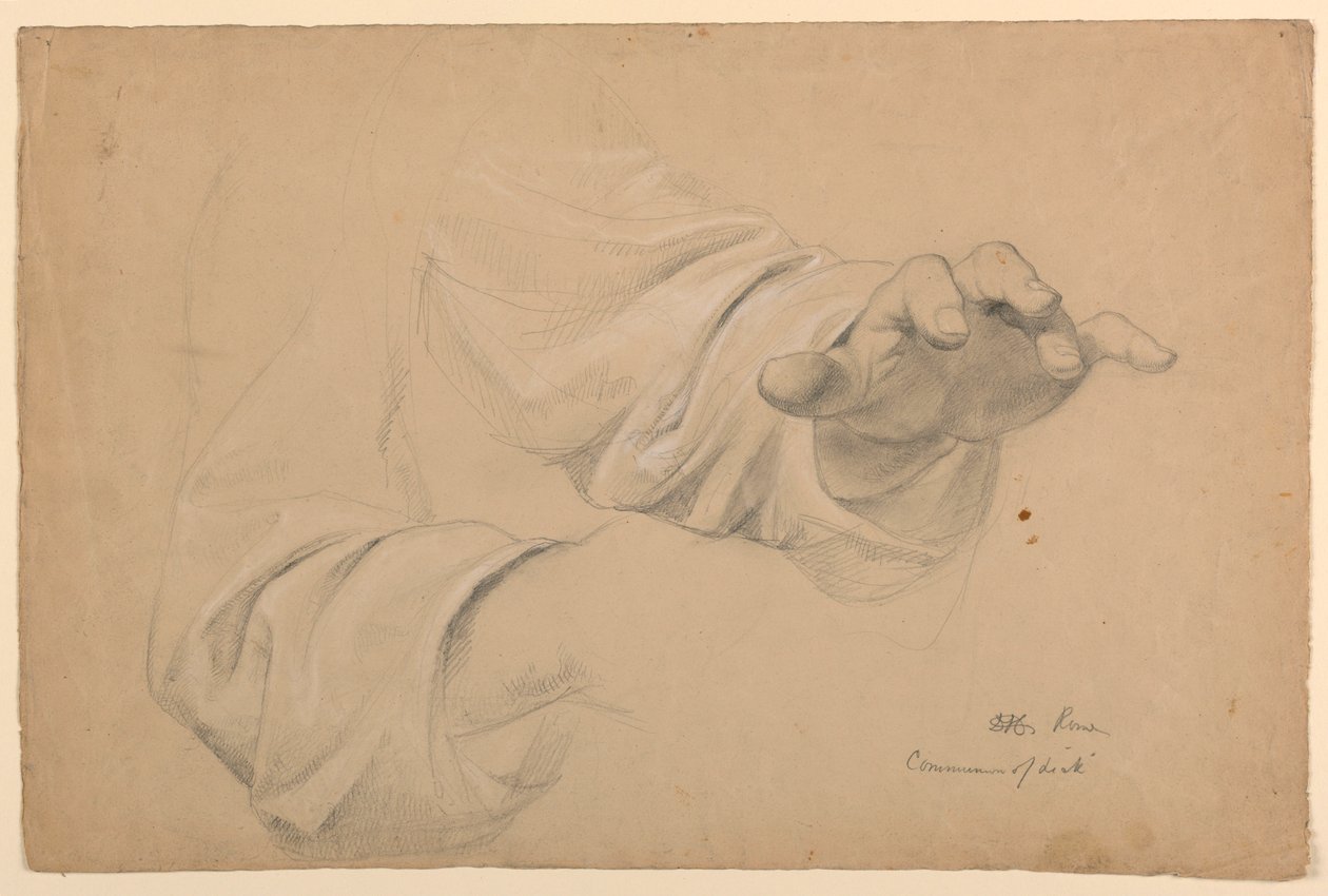Studie for "Sykes fellesskap" av Daniel Huntington