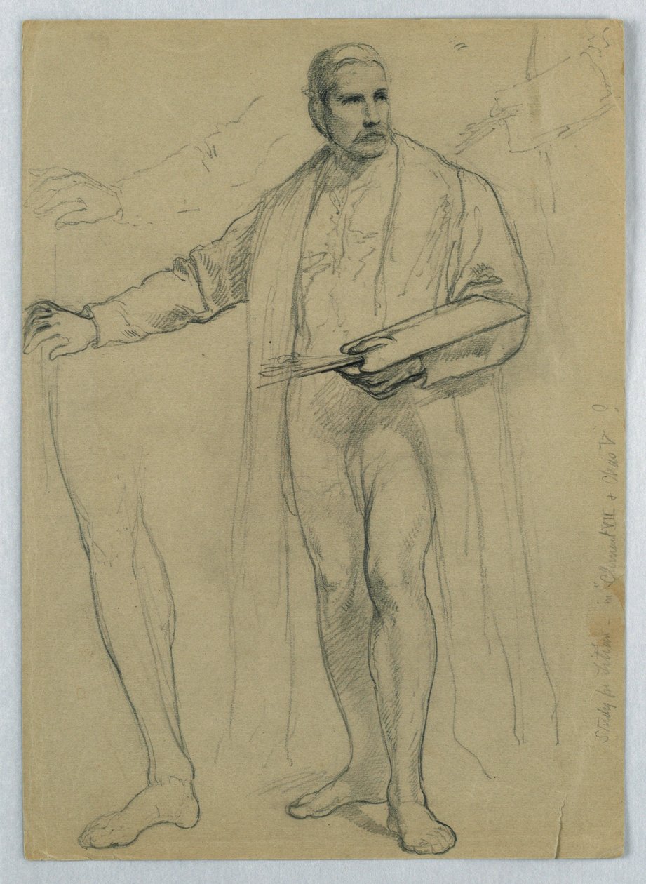 Studie for "Titian Showing av Daniel Huntington