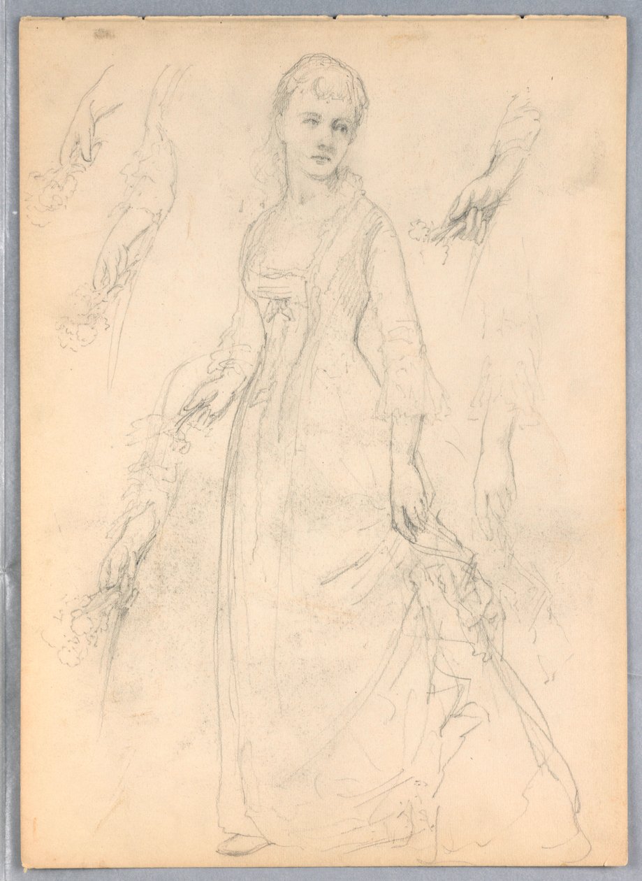 Studie for "Titian Showing av Daniel Huntington