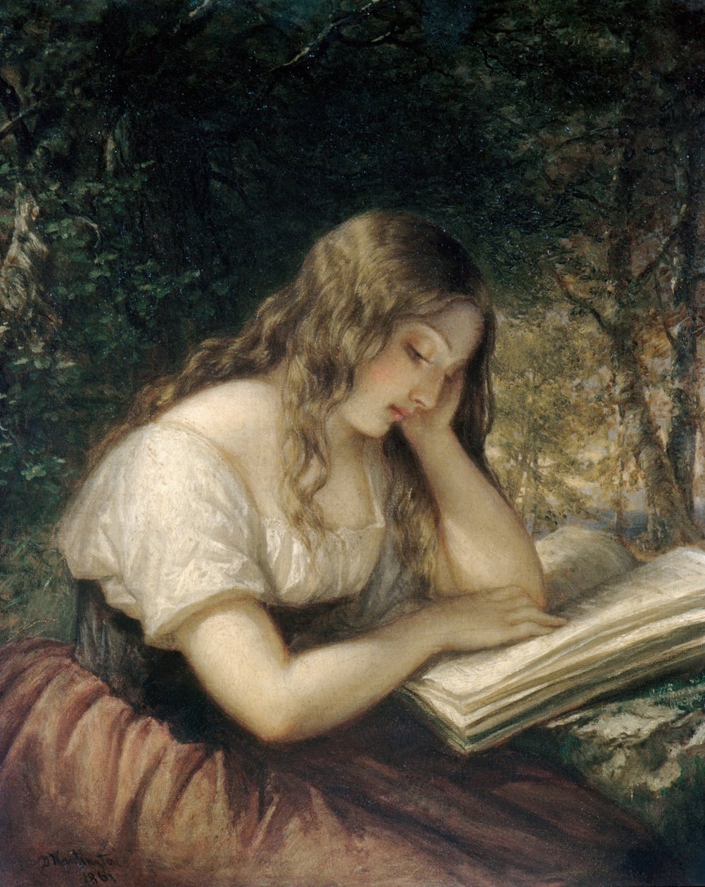 Study in a Wood, 1861. av Daniel Huntington
