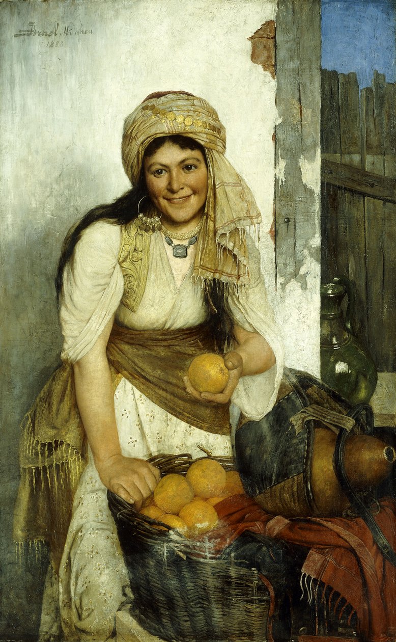 Den oransje selgeren, 1888 av Daniel Israel