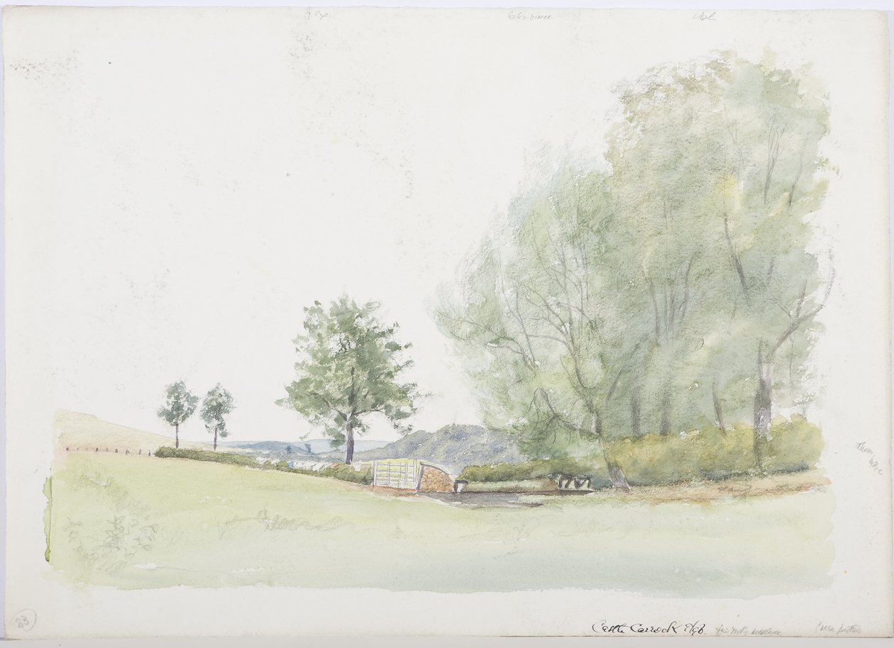 ca. 1916 (blyant og wc på papir) av Daniel Oliver