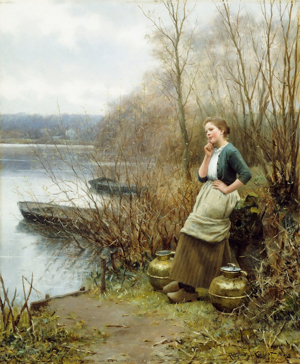 En nydelig tanke, av Daniel Ridgway Knight