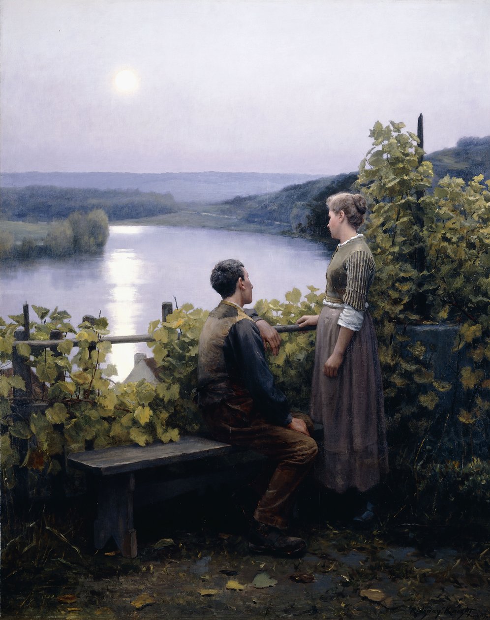 En sommerkveld, 1897 av Daniel Ridgway Knight
