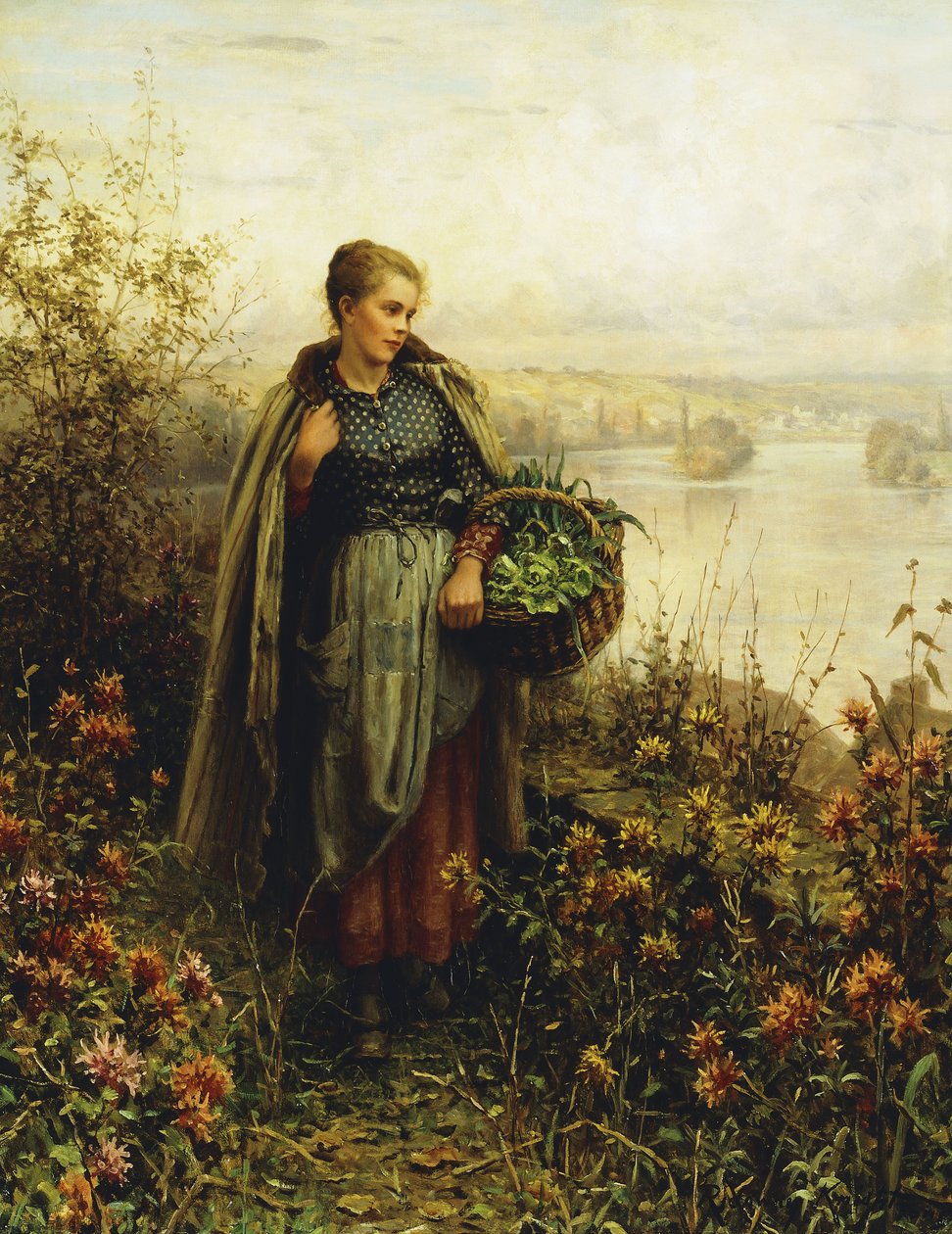Morgen Chill, av Daniel Ridgway Knight