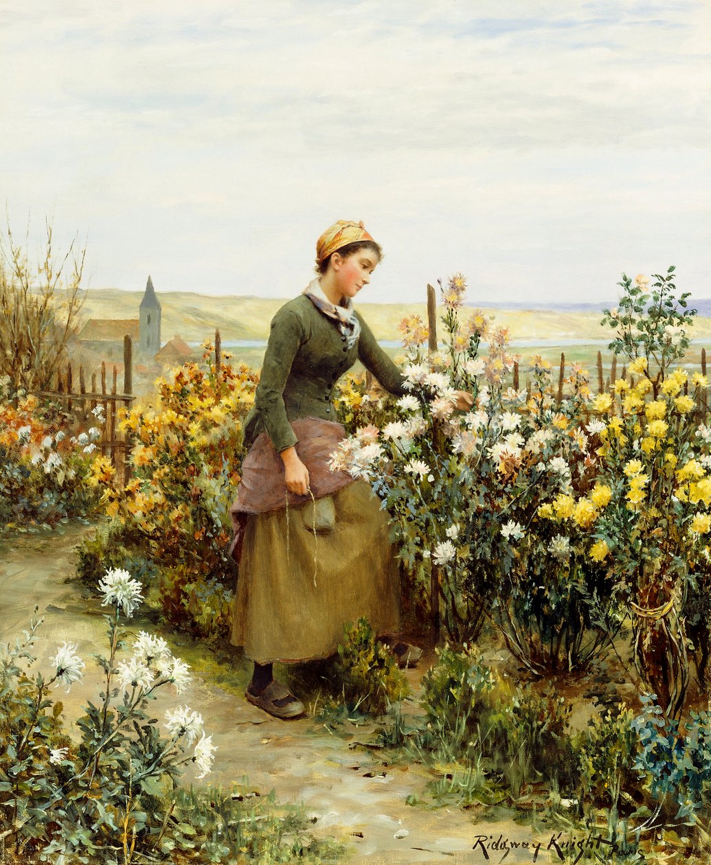 Gartnerens datter, av Daniel Ridgway Knight