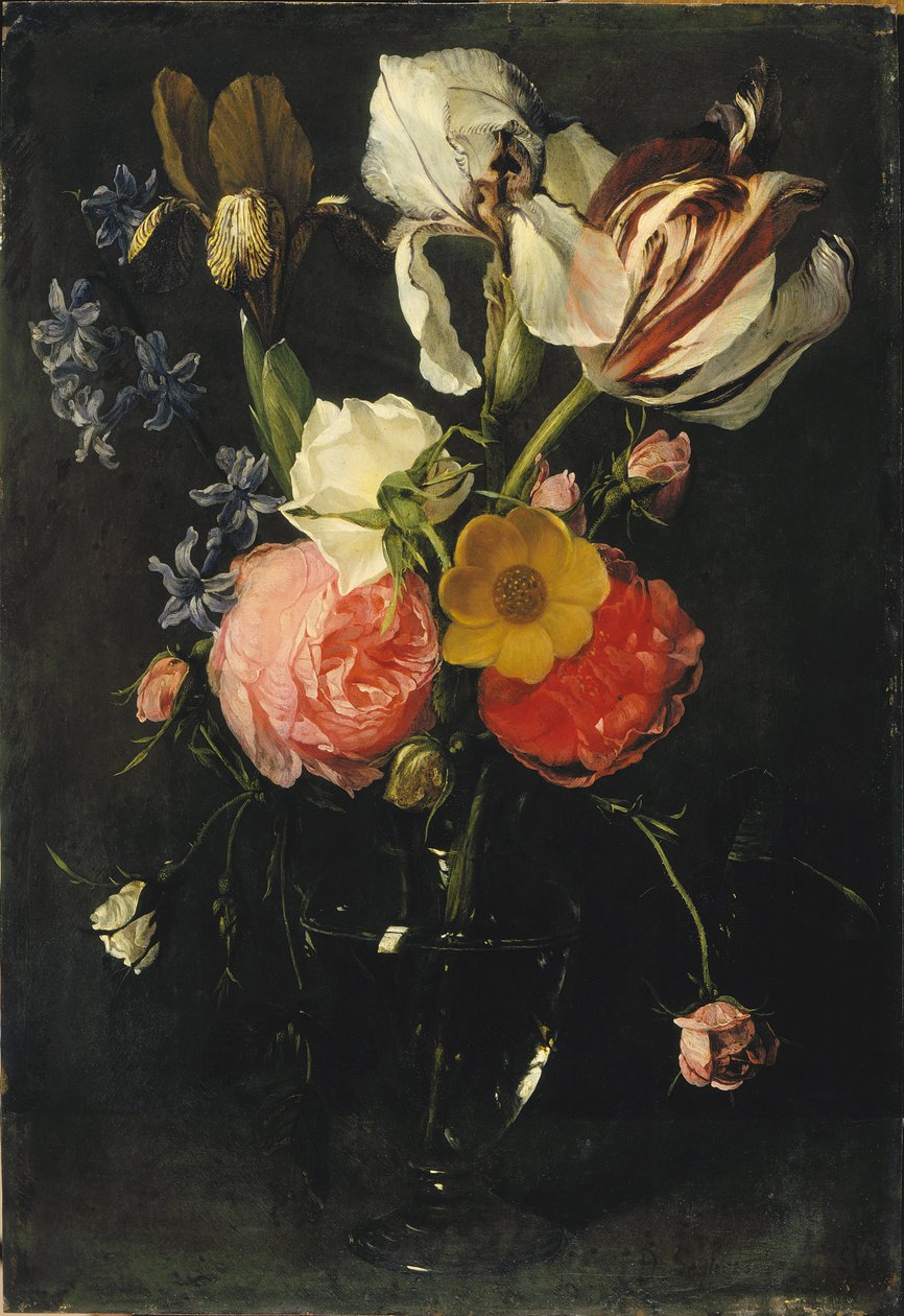 Blomster i en vase. av Daniel Seghers