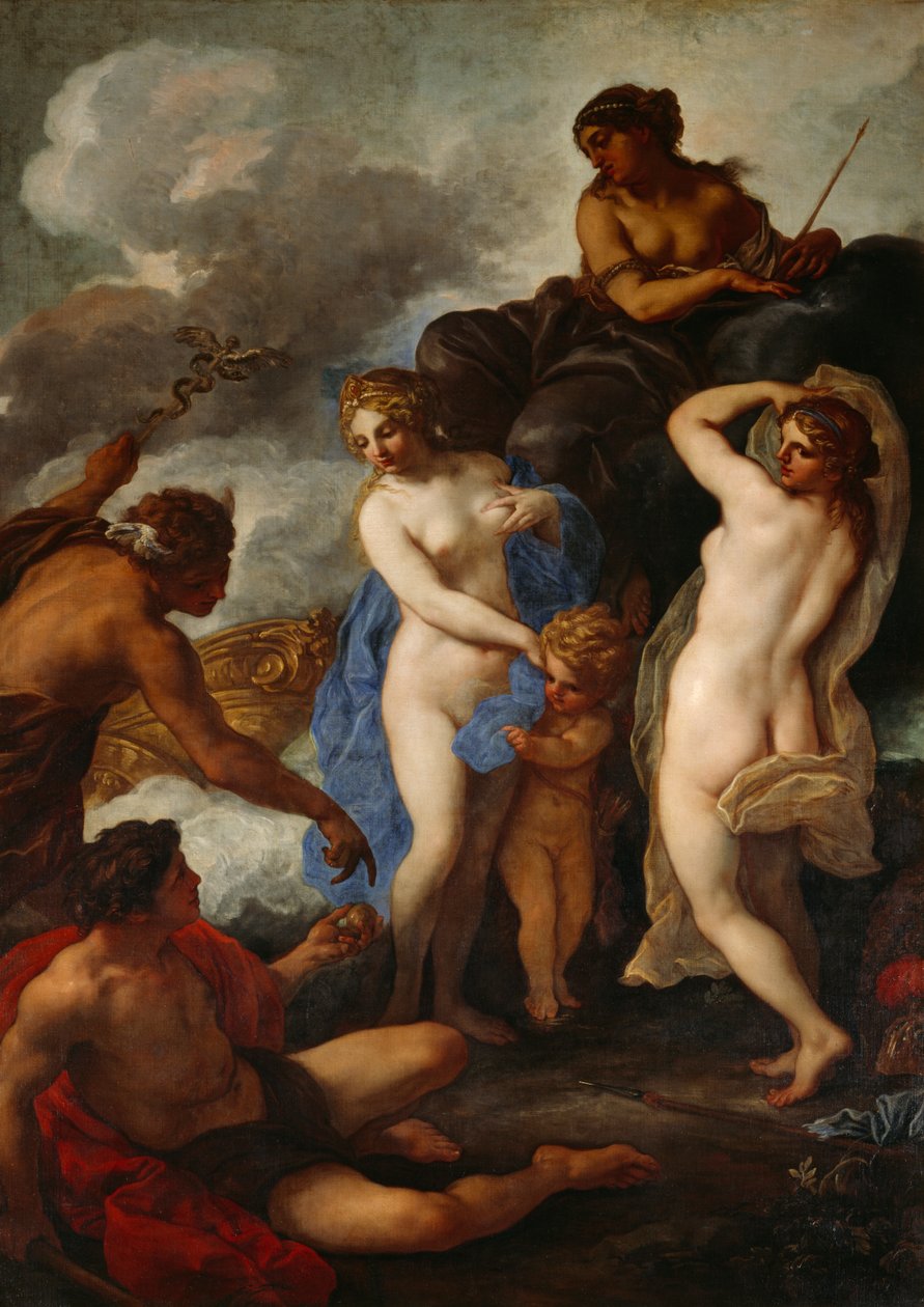 The Judgment of Paris (olje på lerret) av Daniel Seiter