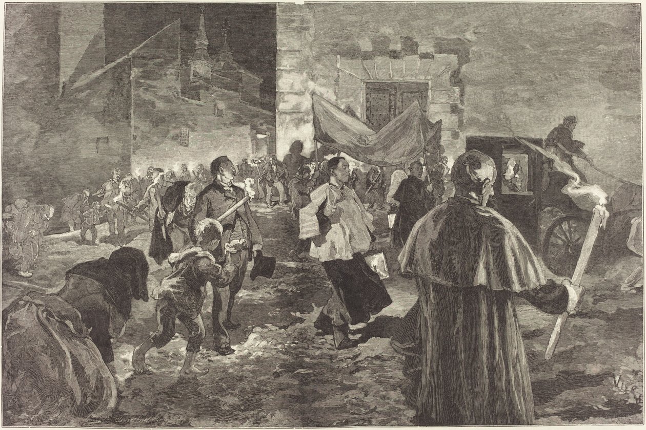 Spania. Viaticum av Daniel Vierge