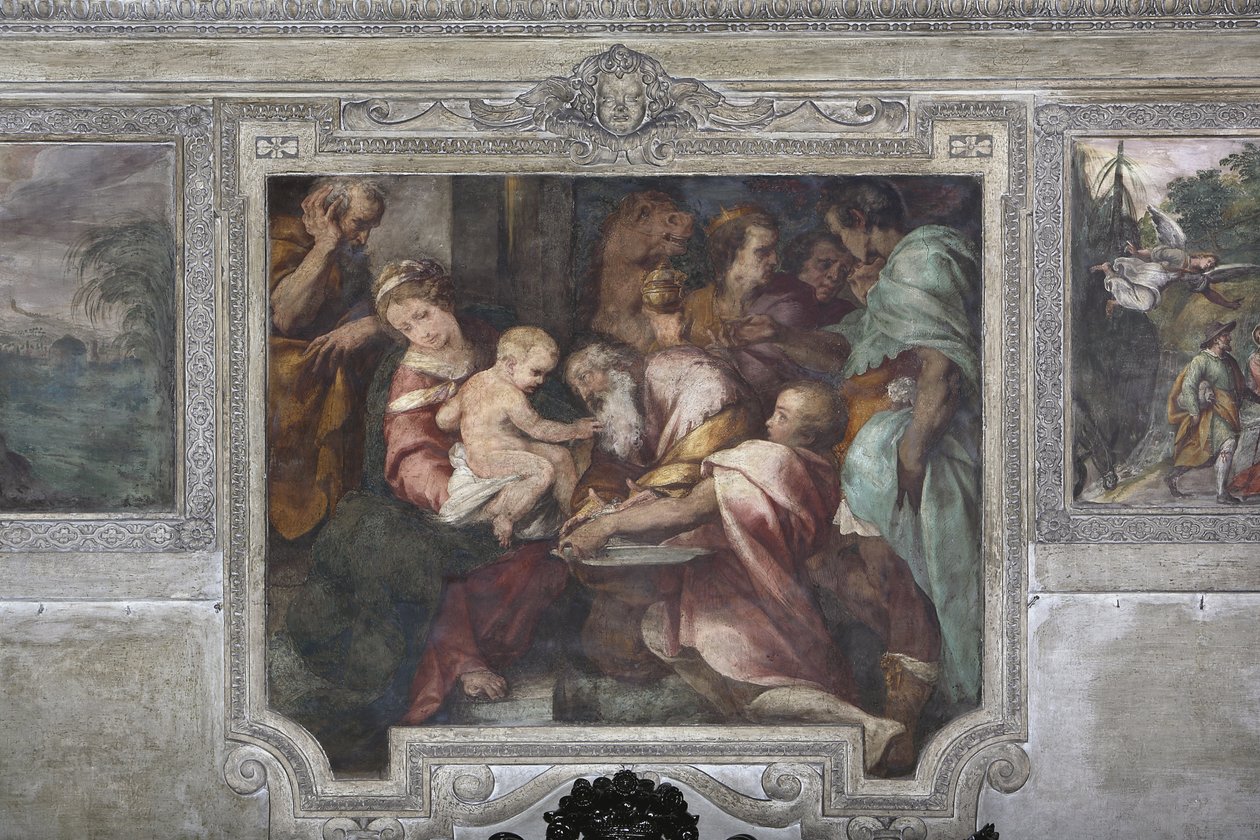 Adoration of the Magi, ca. 1620 (fresco) av Daniele Crespi