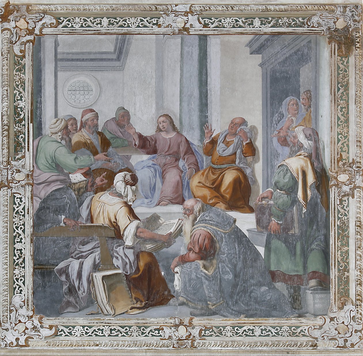 Kristus blant legene (fresco) av Daniele Crespi