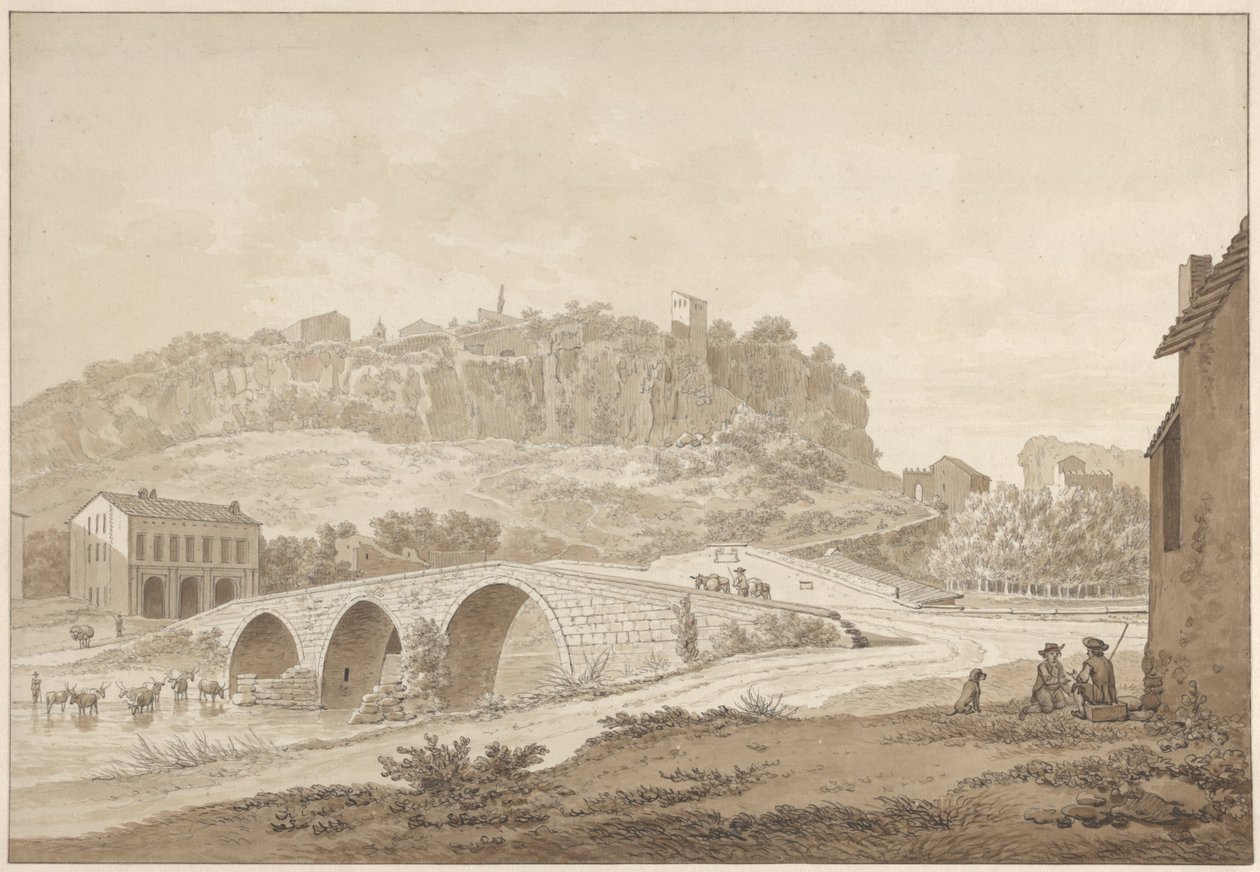 Utsikt over Civita Castellana av Daniël Dupré