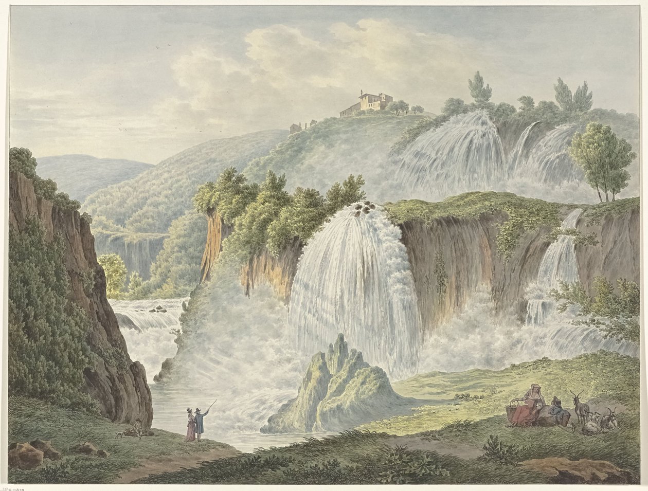 Utsikt over Tivoli-fossen av Daniël Dupré