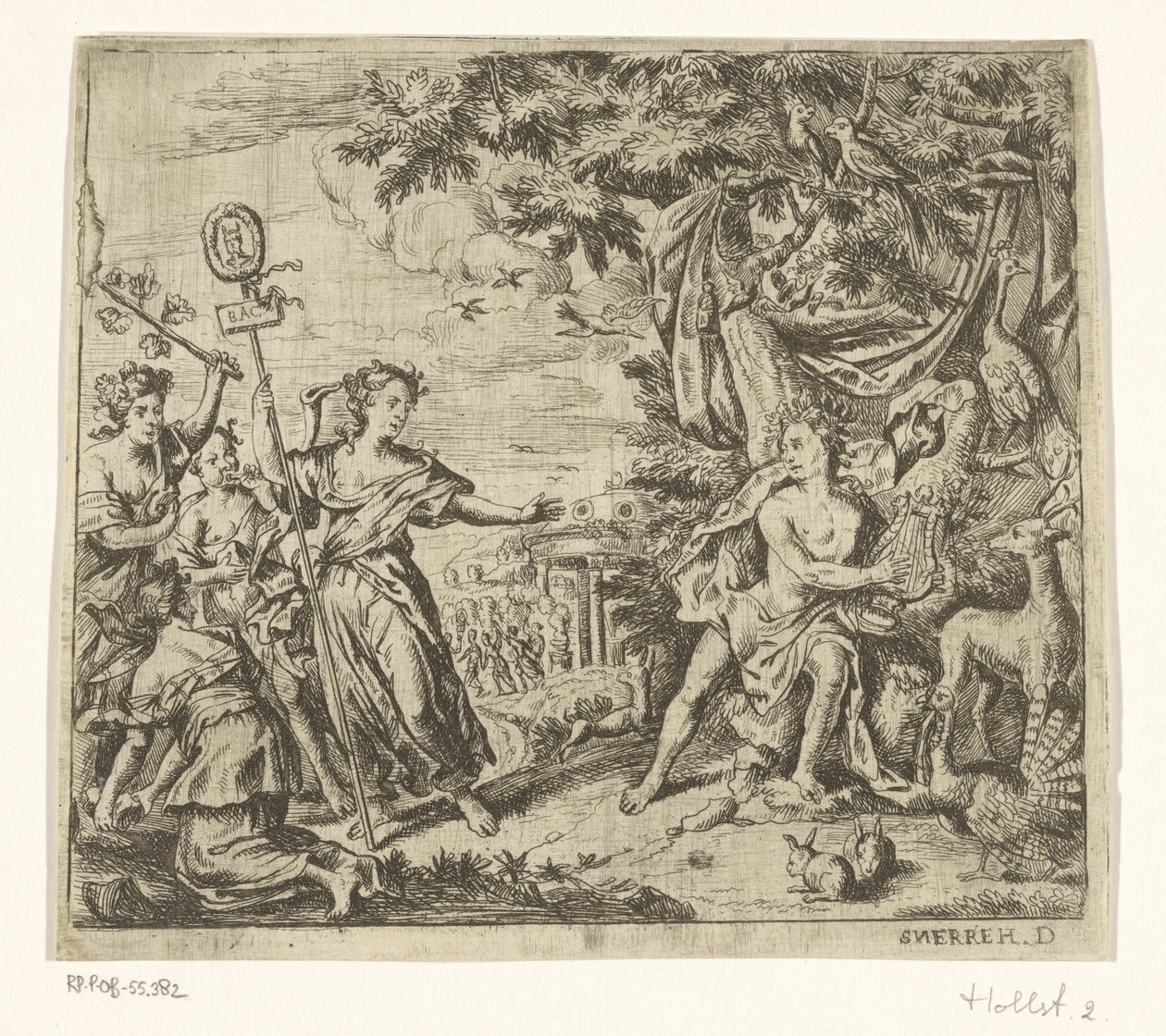Orpheus og Maenadene i Ciconia av Daniël Herreyns (I)