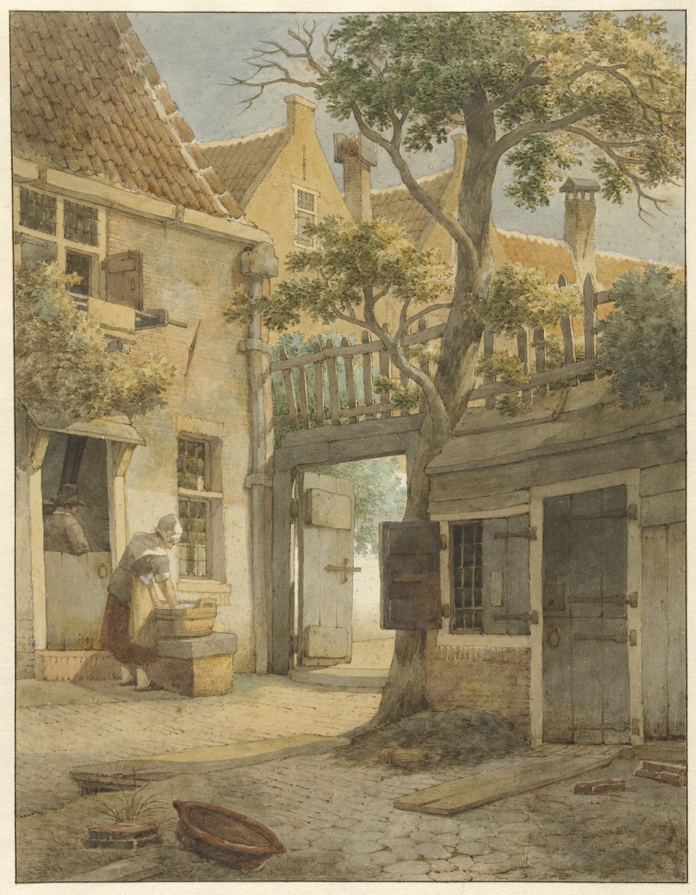 Gårdsplassen til en gårdsplass i Amsterdam av Daniël Kerkhoff