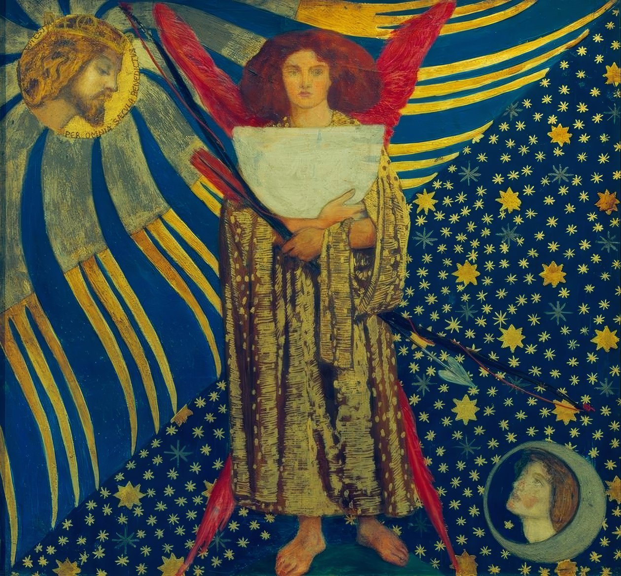 Dantis kjærlighet av Dante Gabriel Charles Rossetti
