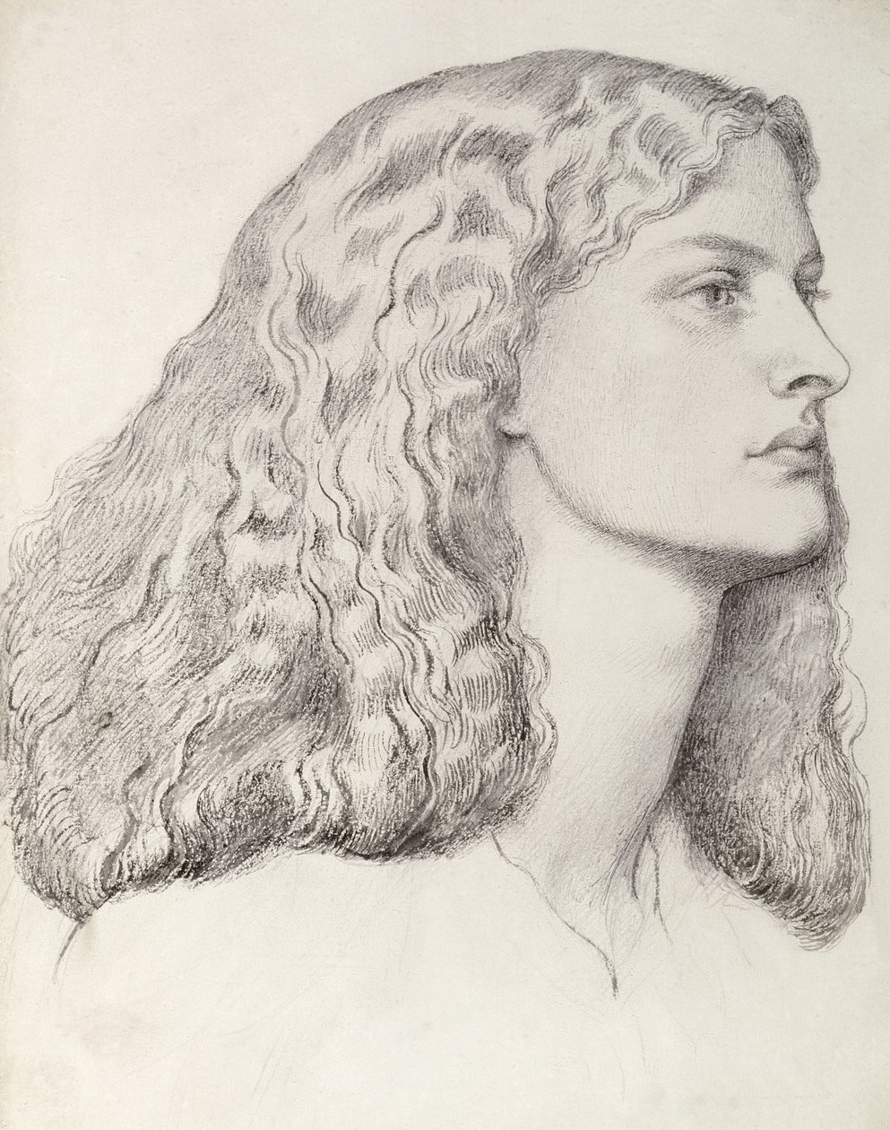Annie Miller (penn og blekk) av Dante Gabriel Charles Rossetti