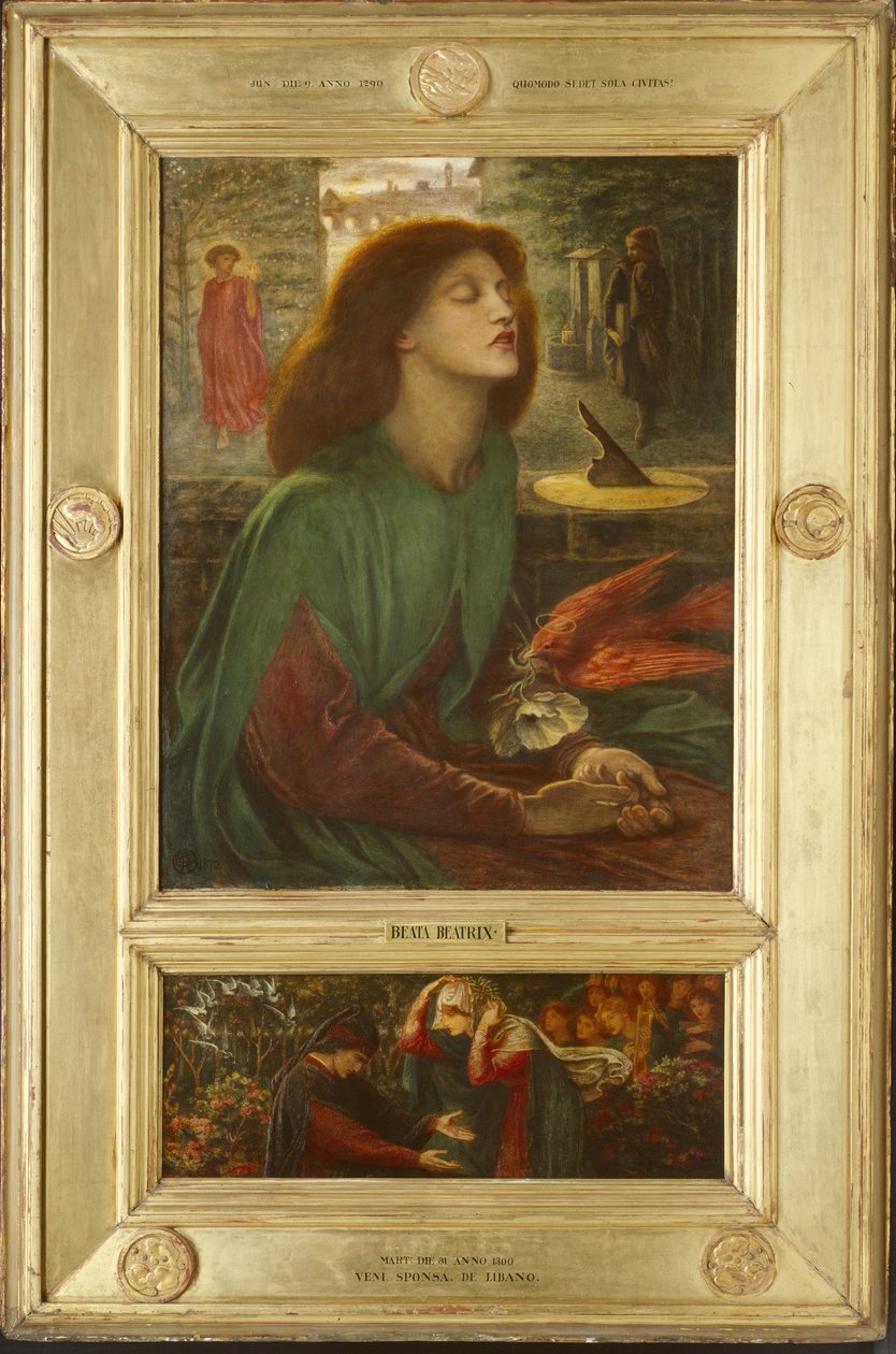 Beata Beatrix, 1871-72 av Dante Gabriel Charles Rossetti