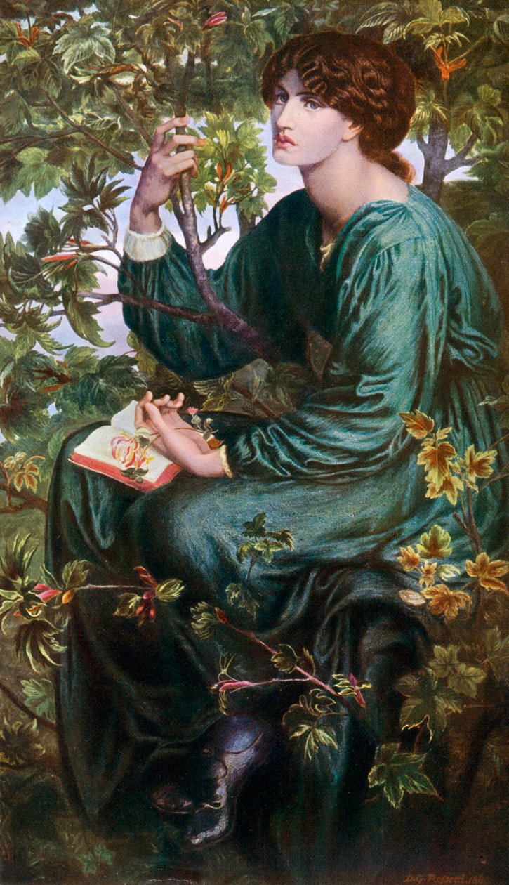 Day Dream, 1880, 1912. av Dante Gabriel Charles Rossetti