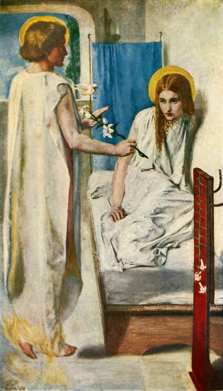 Se Herrens hushjelp, 1849-1850, c1912 av Dante Gabriel Charles Rossetti