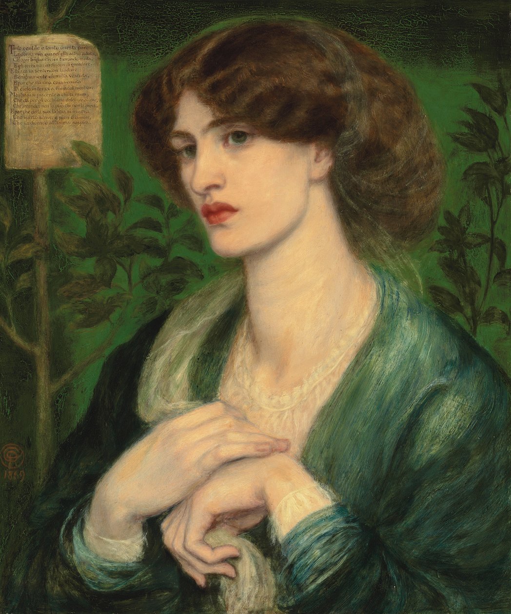 The Salutation of Beatrice, 1869 av Dante Gabriel Charles Rossetti
