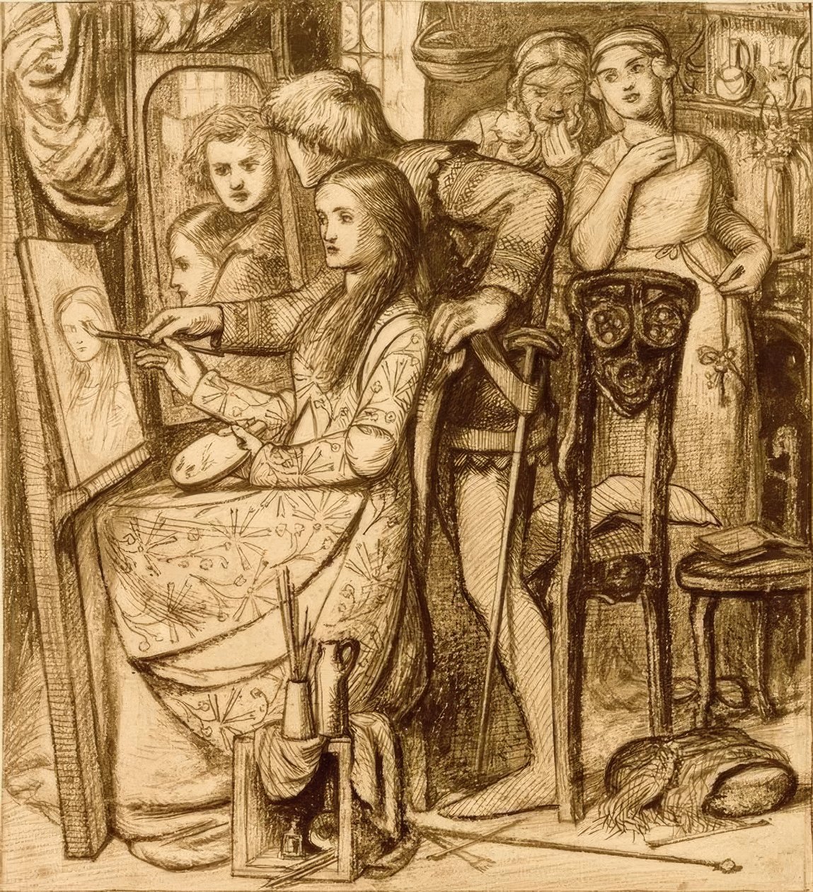 Kjærlighetens speil av Dante Gabriel Charles Rossetti