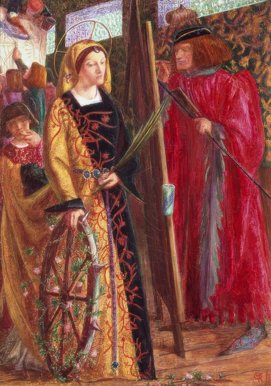 St. Catherine av Dante Gabriel Charles Rossetti