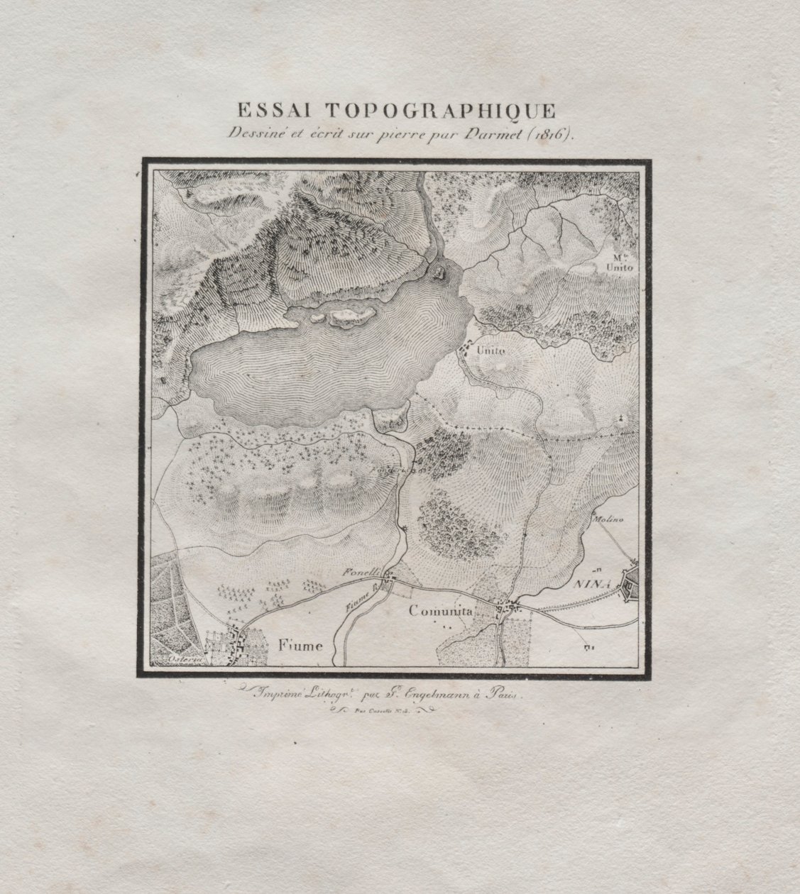 Samling av litografiske essays: Topografisk essay, 1816. av Darmet