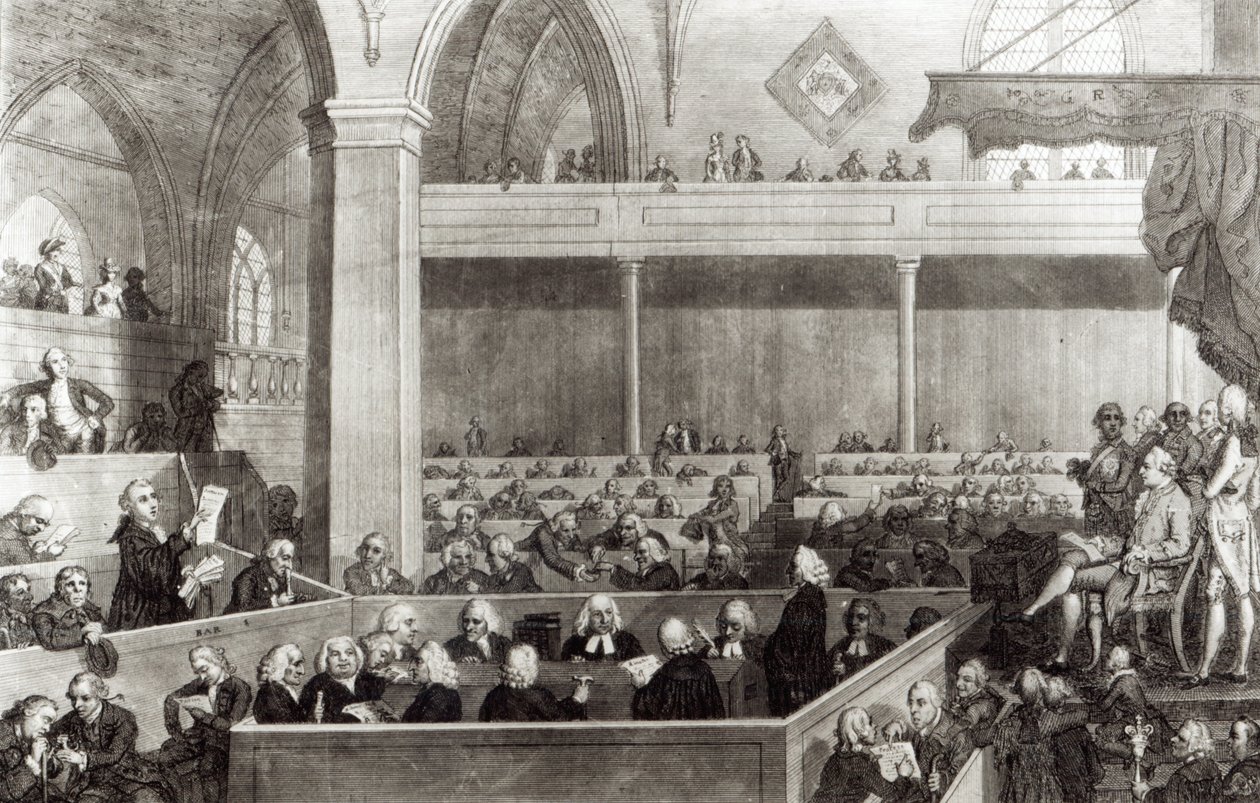 The General Assembly of the Kirk of Scotland, gravert av R. Scott, 1787 av David Allan
