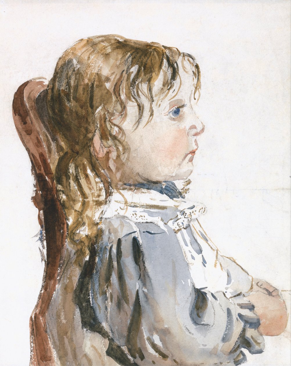 Jente i Pinafore av David Cox