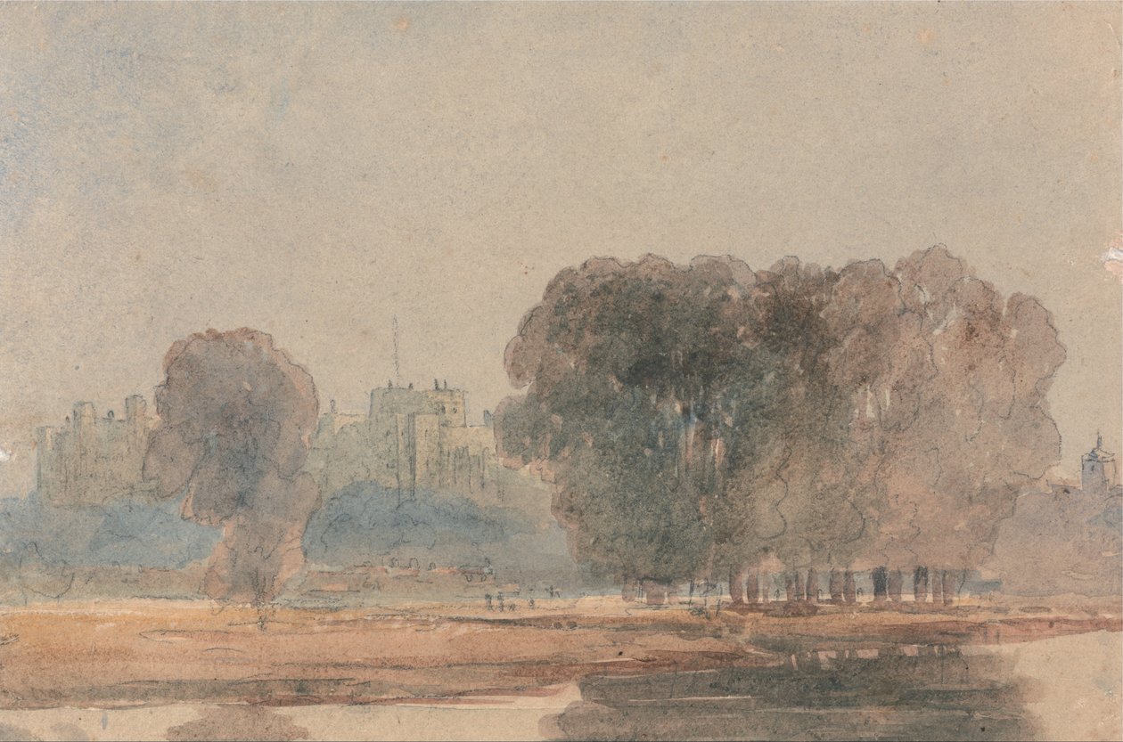 Windsor Castle fra Brocas av David Cox