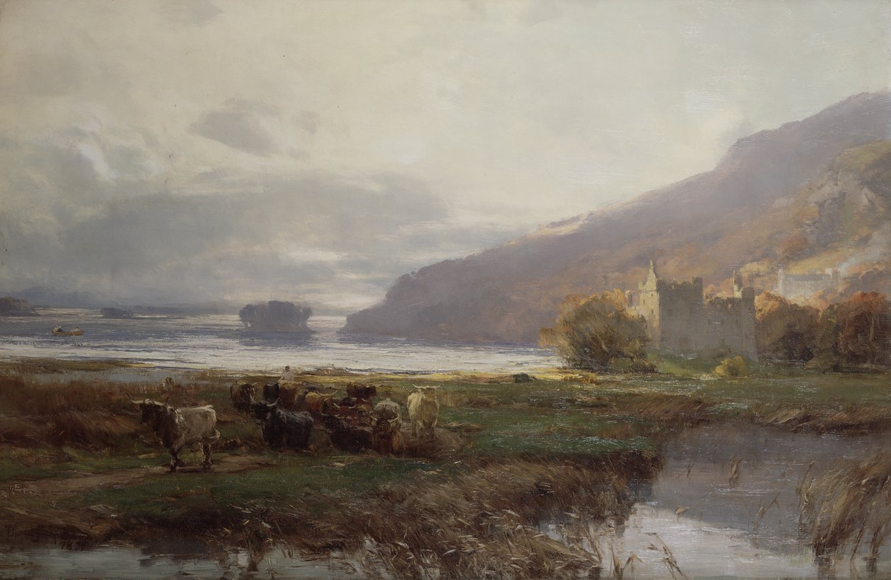Kilchurn Castle, Lock Awe, 1879 av David Farquharson