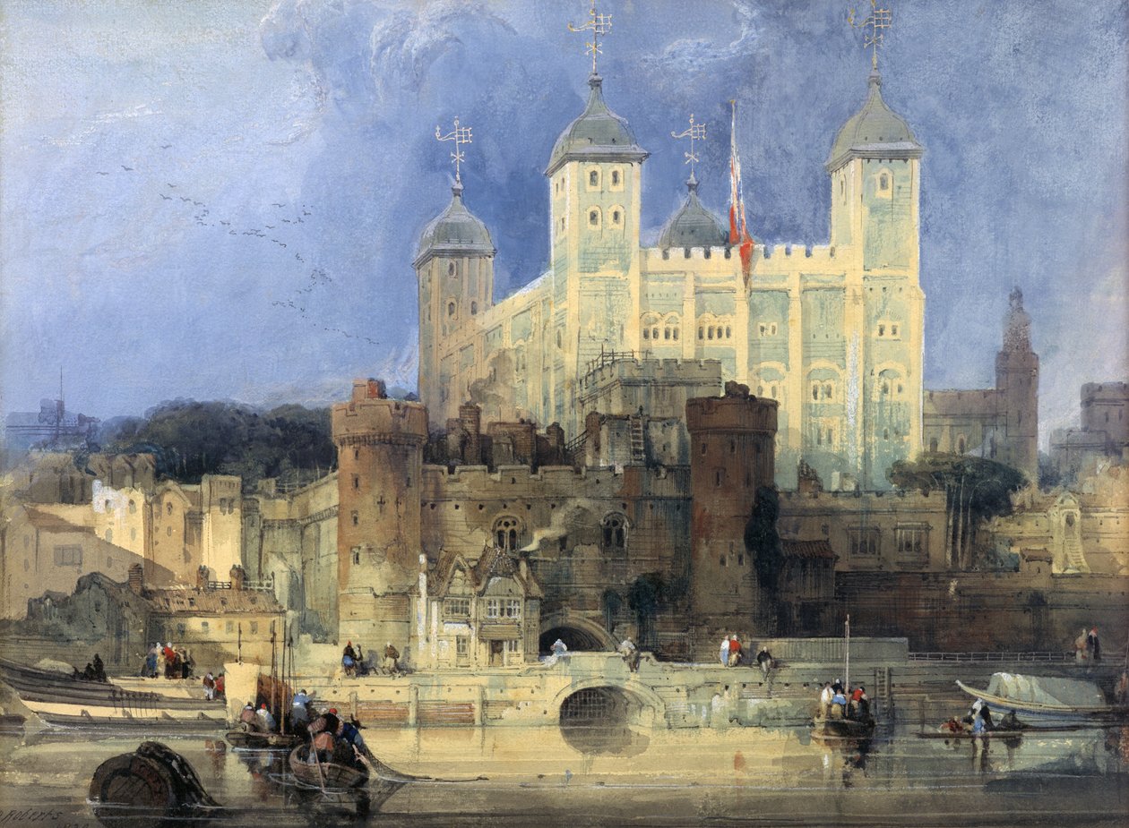 Tower of London av David Roberts