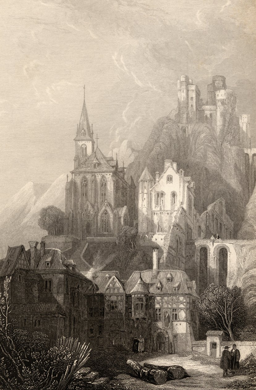 Trarbach, gravert av E.I. Roberts, illustrasjon fra 