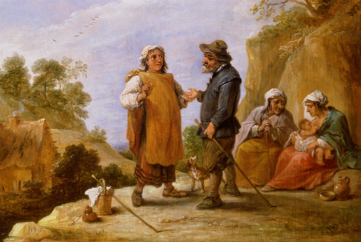 Spådame av David Teniers the Younger