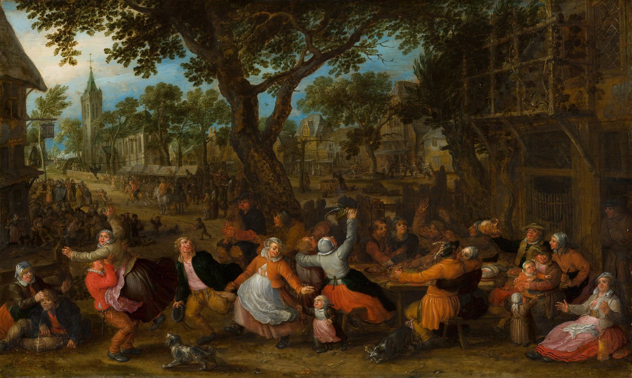 En landsbymesse av David Vinckboons