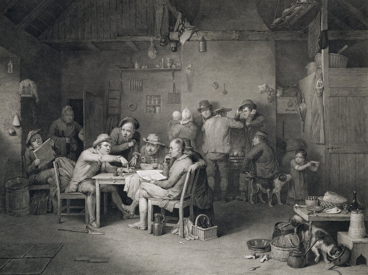 Landsbypolitikerne, gravert av Abraham Raimbach (1784-1868), 1814 av David Wilkie
