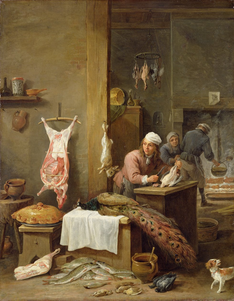 På kjøkkenet, 1669 av David Teniers the Younger