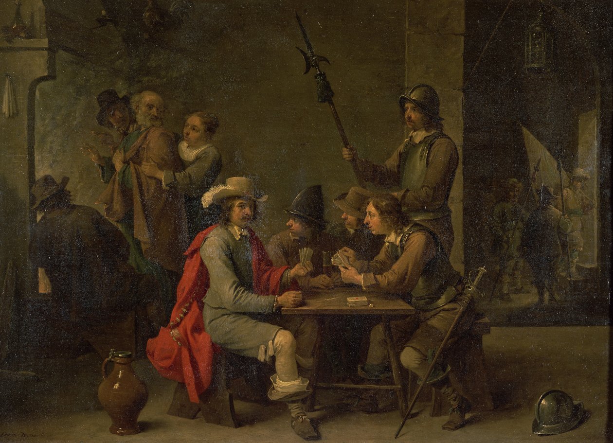 Fornektelsen av St. Peter, 1646 av David Teniers the Younger