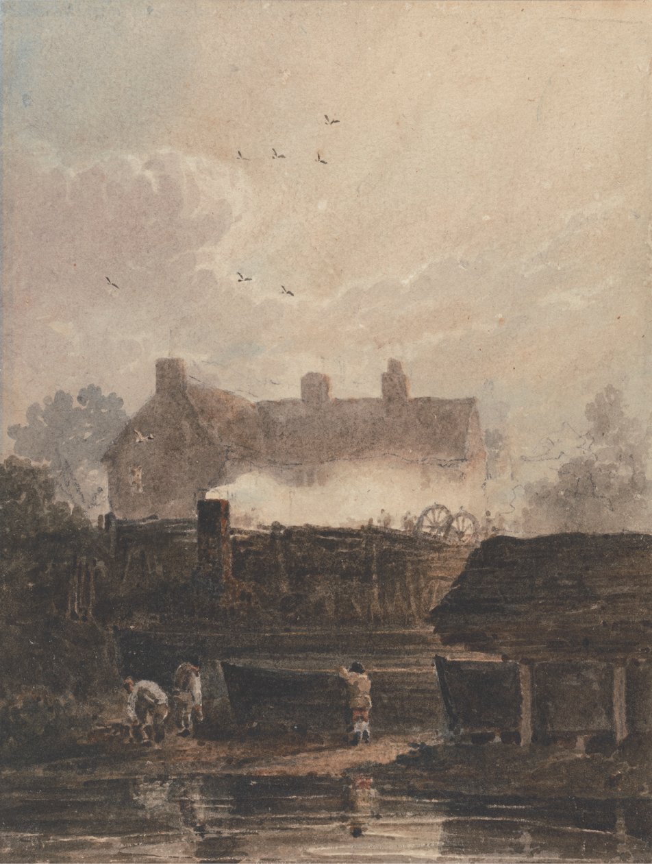 Båtbygging - Verftet i Birmingham av David Cox