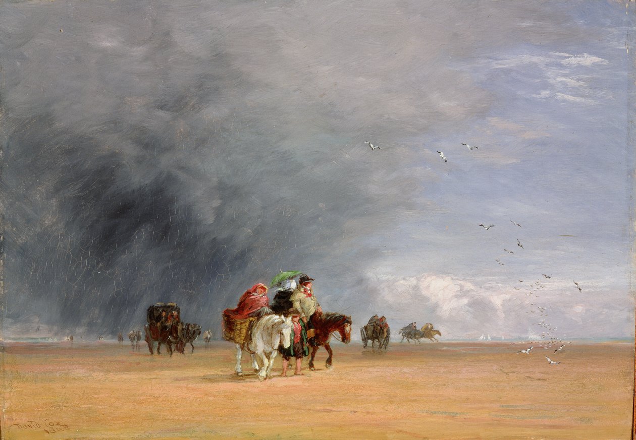 Crossing the Sands, 1848 av David Cox