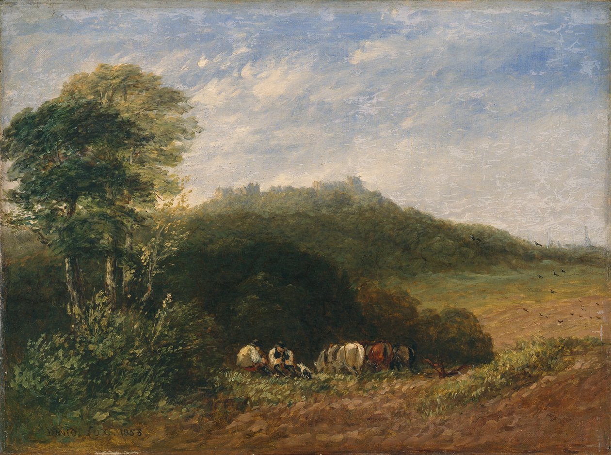 Dudley Castle; 1853 (olje på lerret) av David Cox