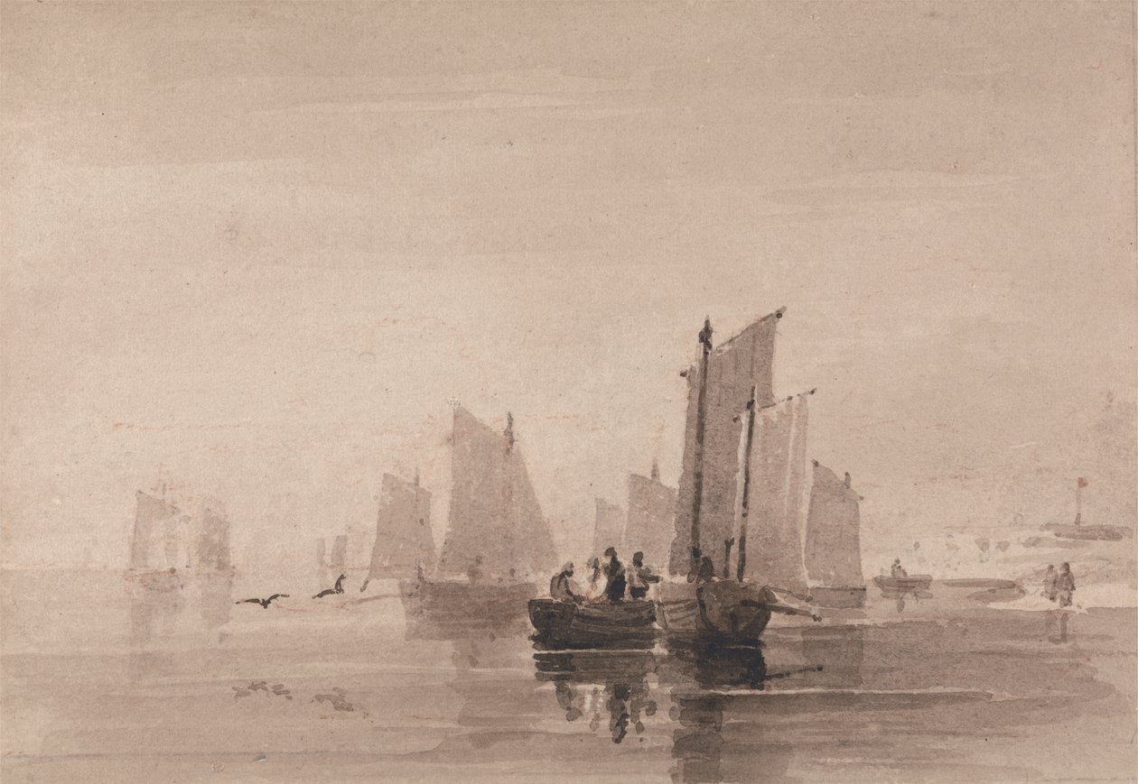 Fiske utenfor Hastings av David Cox
