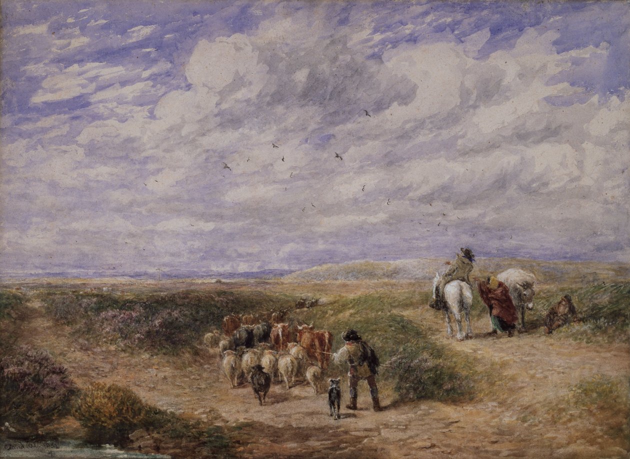 Hold venstre vei, 1854 av David Cox