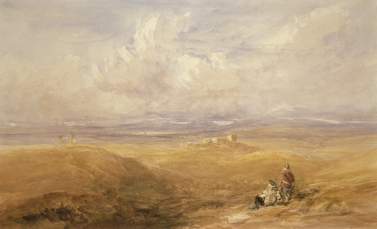 Lancaster Castle (wc på papir) av David Cox