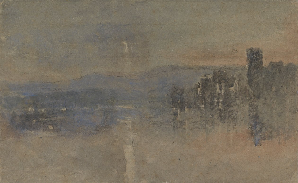 Måneskinnslandskap av David Cox