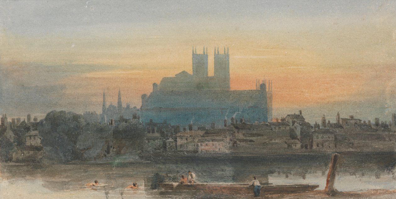 Westminster fra Lambeth av David Cox